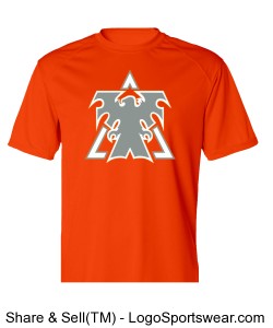 Orange Adult B-Dry Core Short-Sleeve Performance Tee by Badger Sports Design Zoom